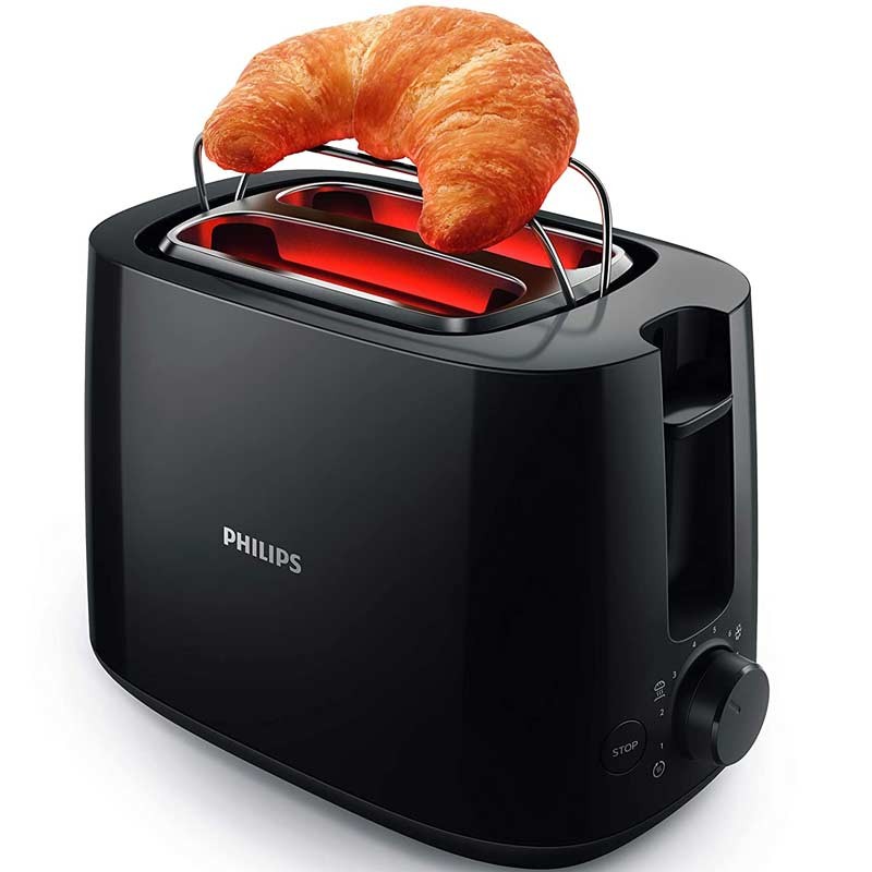 Philips Daily Collection HD2582/00 830-Watt 2-Slice Pop-up Toaster