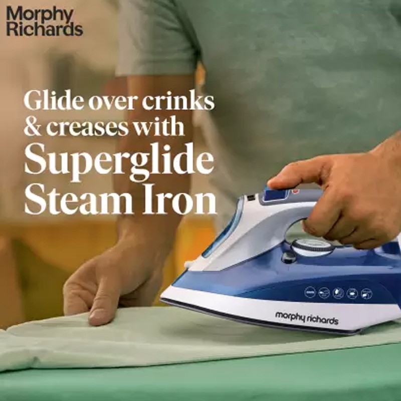 Morphy Richards Super Glide 2000 W Steam Iron  (Blue)