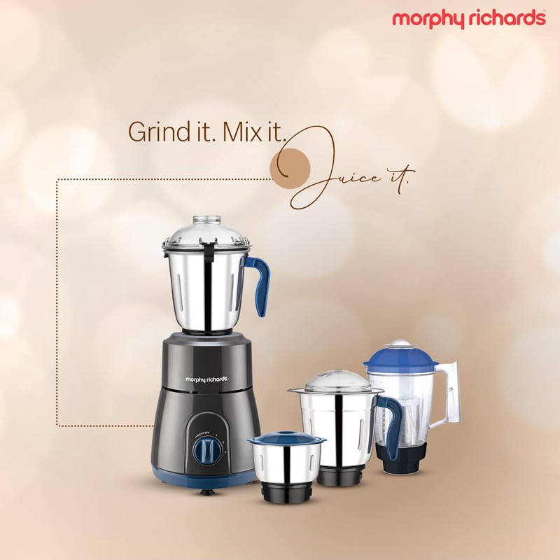 Morphy Richards 750W Relish 4 Jars Mixer Grinder