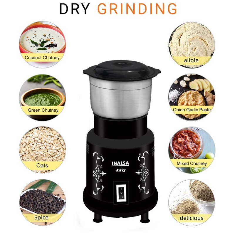 INALSA Nutri Mixer - Jiffy| Grinder & Blender